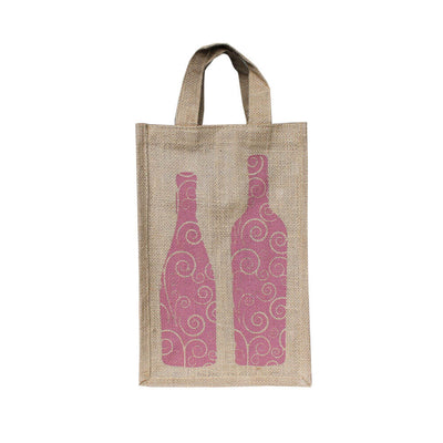 2 Bottle Printed Bag
