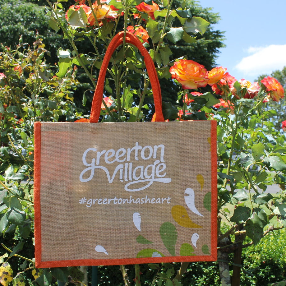 JNO4334 Natural & Orange Jute Bag