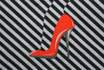 Red Shoe Jute Bag
