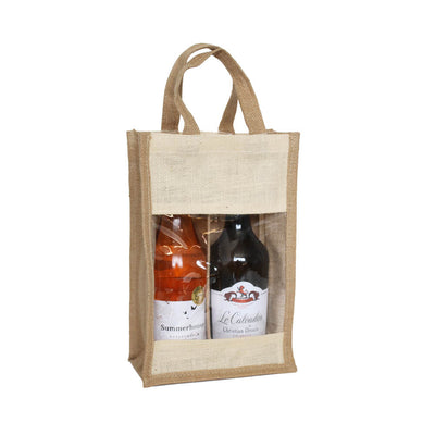 2 Bottle PVC Wine Off-White