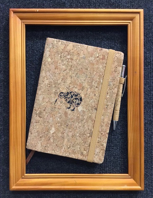 Cork A5 Journal - Printed with Kiwi Design