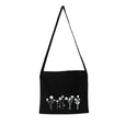 Black Cotton bag with Flowers