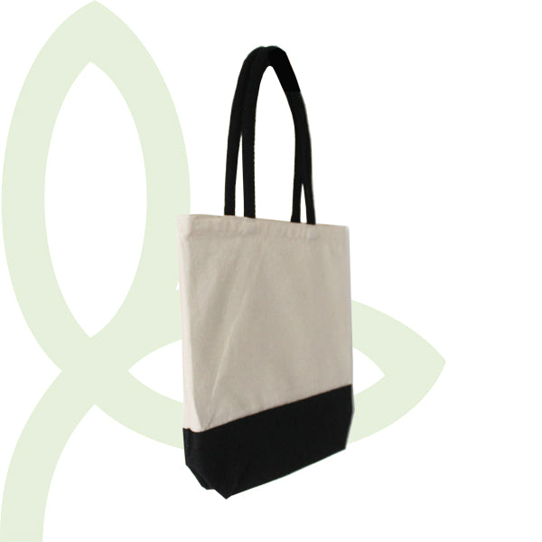 CJBW3634 Cotton and jute two tone bag