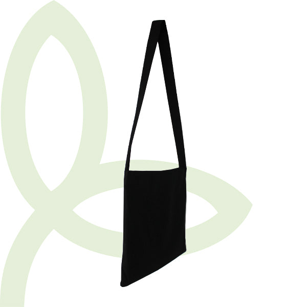 CBSH3836 Black Cotton Shoulder Bag