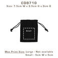 CDB710 Black Cotton Drawstring