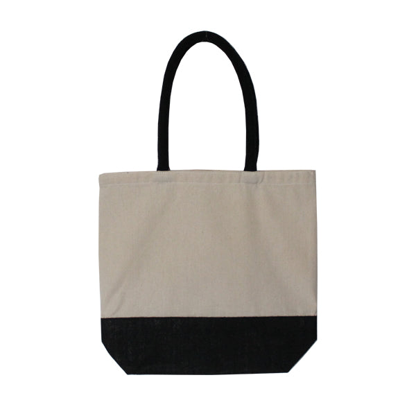 CJBW3634 Cotton and jute two tone bag