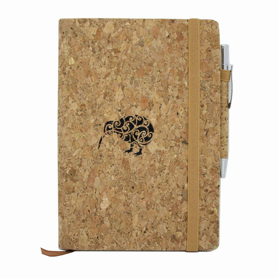 Cork A5 Journal - Printed with Kiwi Design