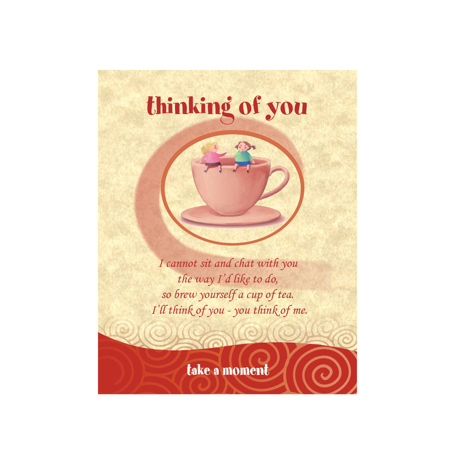 Girls On Mug Tea-Card (Thinking Of You)