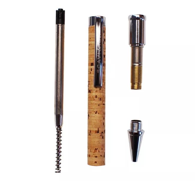 Cork Pen with Stainless Steel Cartridge