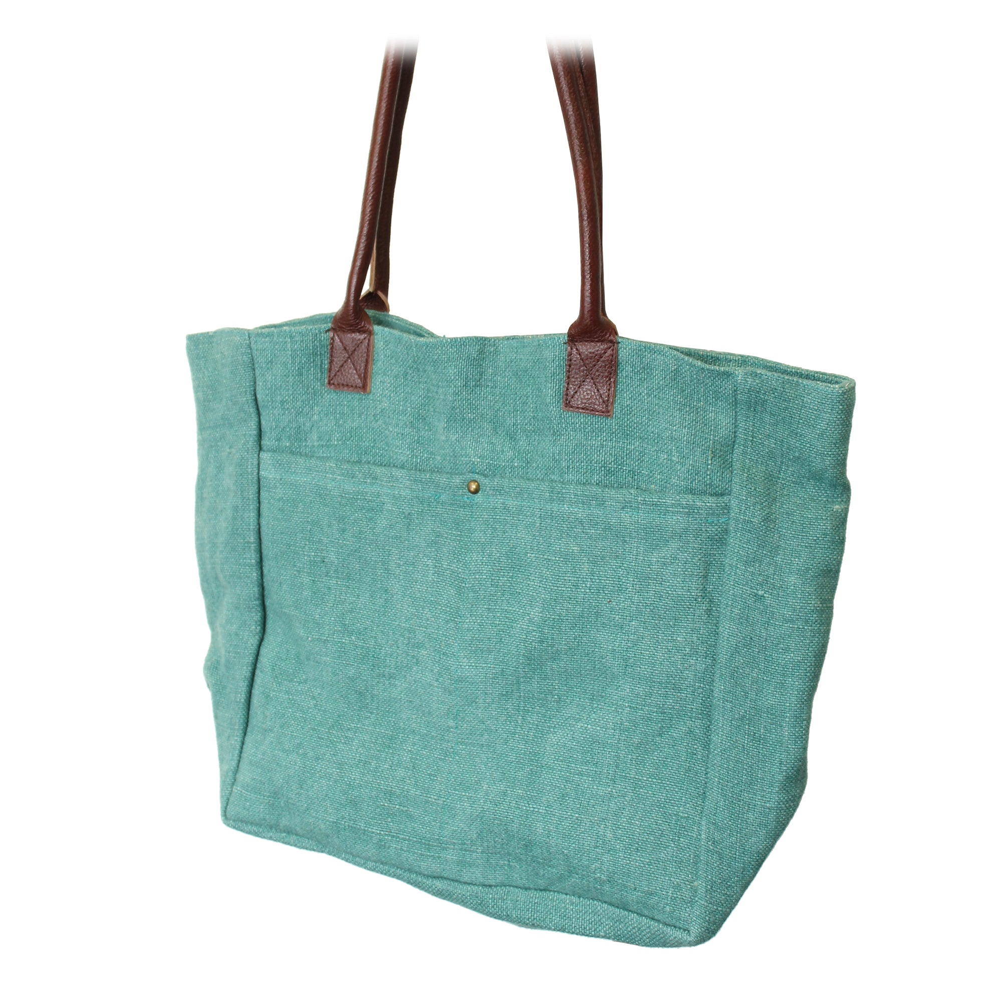 'Tahiti' Soft Jute Bag - Turquoise
